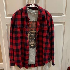 Gap Long sleeve shirt and flannel